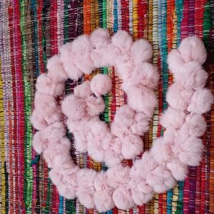 ⭐️Cejon pink rabbit hair scarf